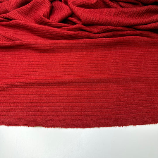 Love My Red Sweater - Rib Knit Acrylic Blend Knit - Red - Bundles