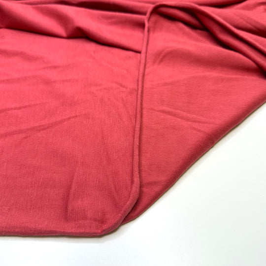 Raspberry Sorbet - Jersey Cotton Blend Knit - Light Red - 2M Bundle