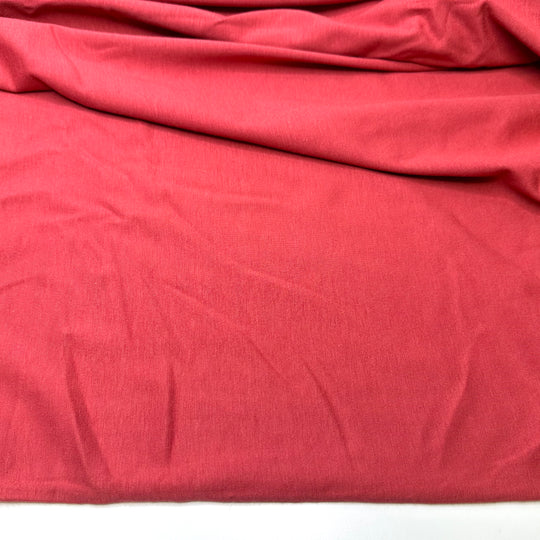 Raspberry Sorbet - Jersey Cotton Blend Knit - Light Red - 2M Bundle