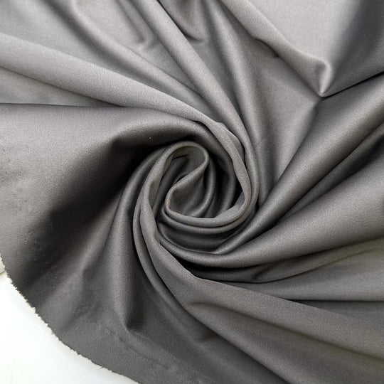 Silver Medalists In The Pool - Double Cloth Knit Synthetic Blend  - Grey/Cream - 2.5M Bundle