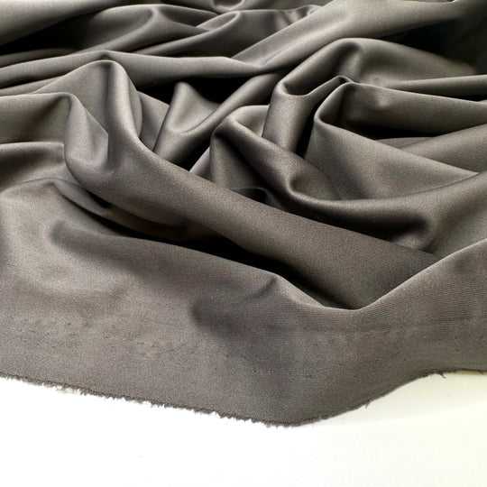 Silver Medalists In The Pool - Double Cloth Knit Synthetic Blend  - Grey/Cream - 2.5M Bundle