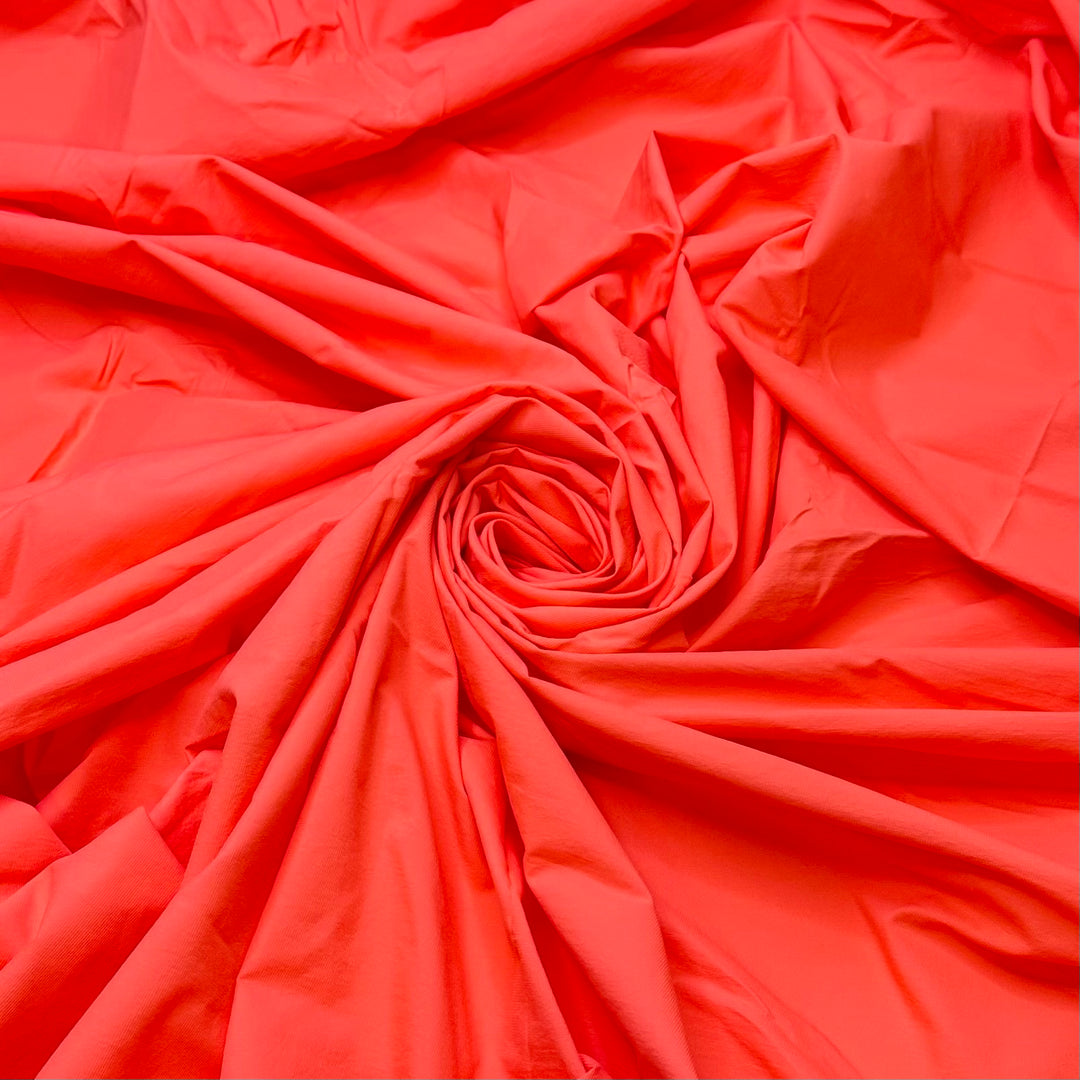 Late Sunsets - Water Resistant Synthetic Blend Woven - Bright Coral - Bundles