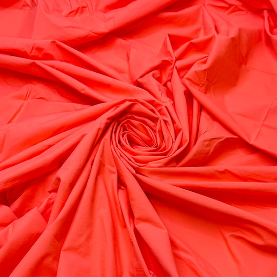 Late Sunsets - Water Resistant Synthetic Blend Woven - Bright Coral - Bundles