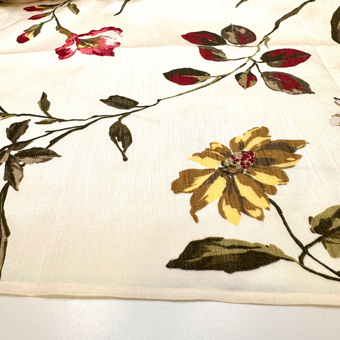 Spending All My Time Outside - Poly Woven - Cream Multi Floral - 3M Bundle