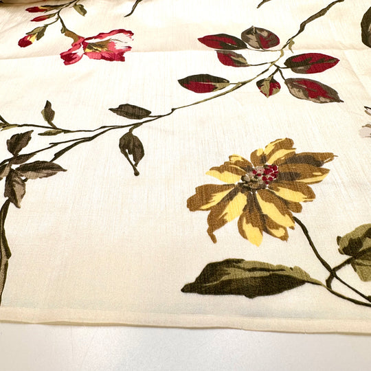 Spending All My Time Outside - Poly Woven - Cream Multi Floral - 3M Bundle