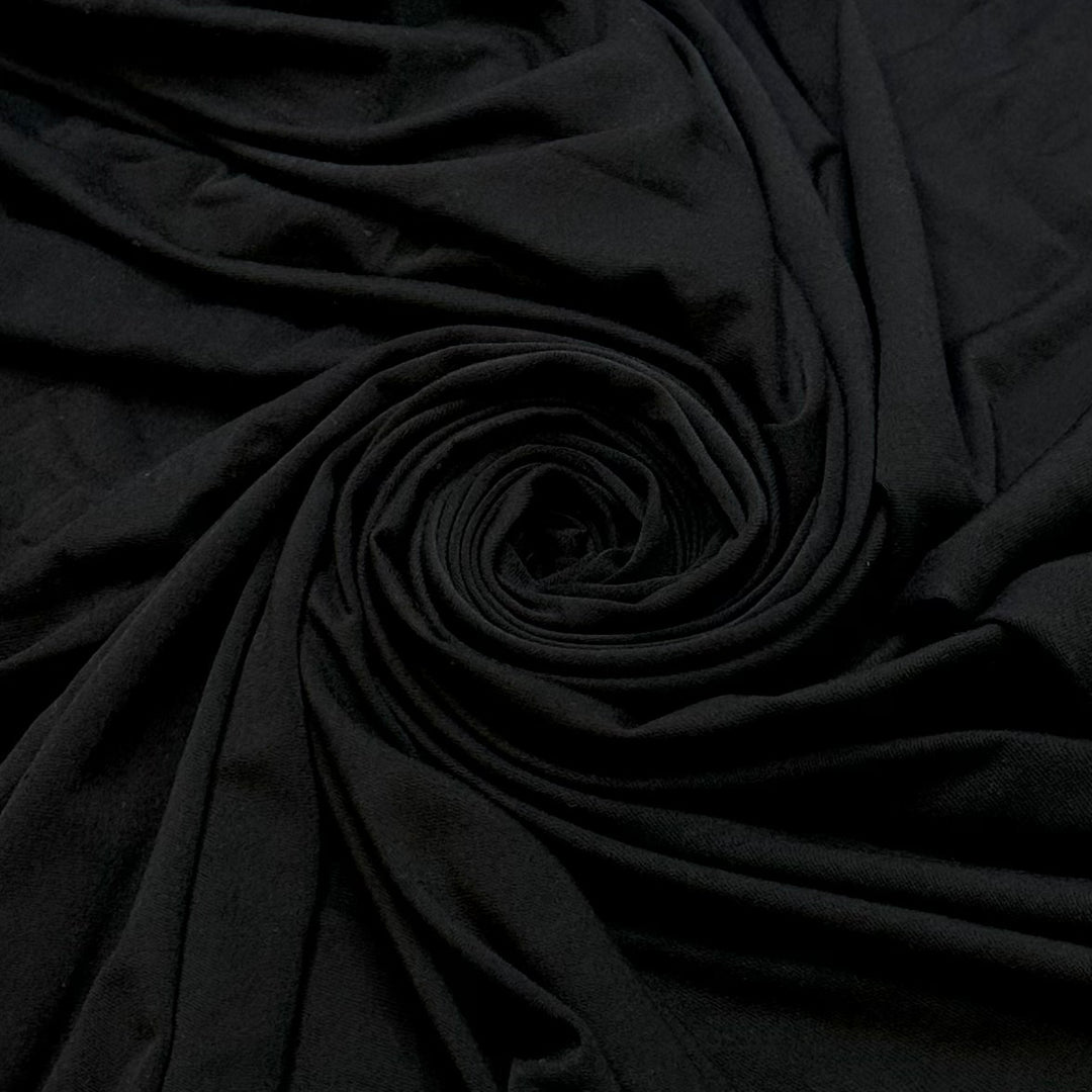 Endless Road Trips - Jersey Cotton Blend Knit - Black - 1.7M Bundle