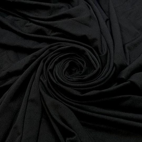 Endless Road Trips - Jersey Cotton Blend Knit - Black - 1.7M Bundle