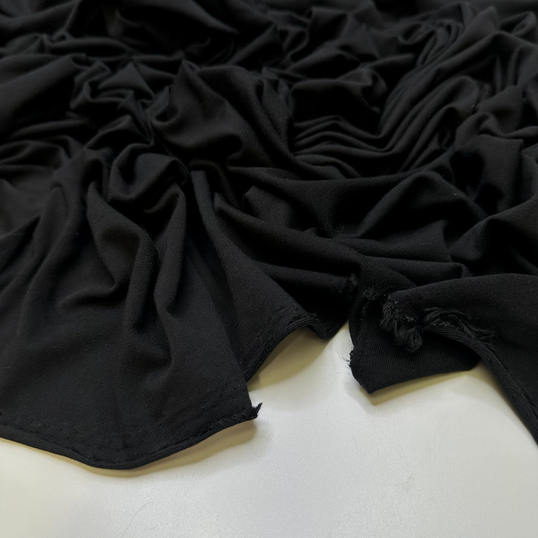 Endless Road Trips - Jersey Cotton Blend Knit - Black - 1.7M Bundle