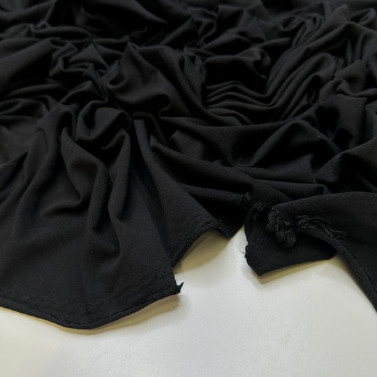 Endless Road Trips - Jersey Cotton Blend Knit - Black - 1.7M Bundle