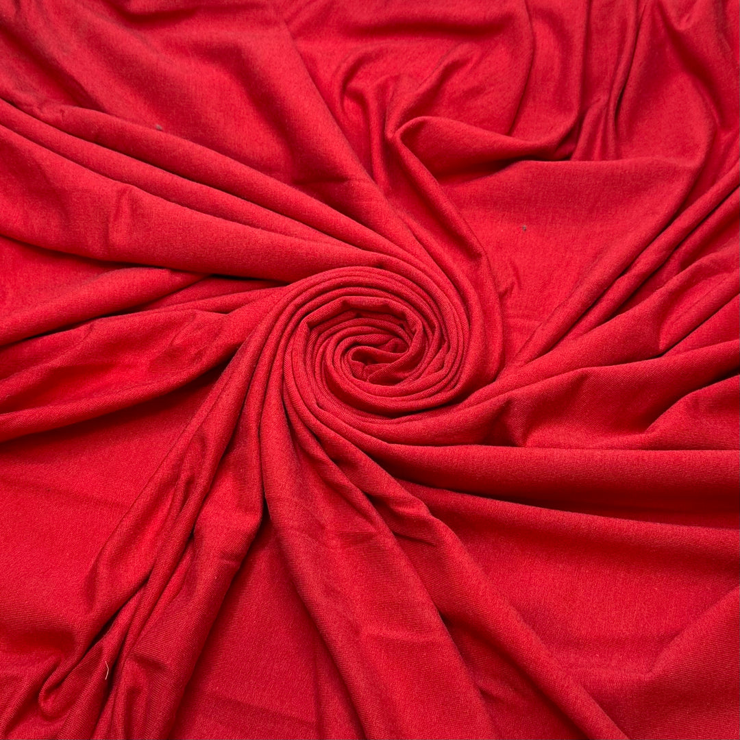 Tending To My Sunburn - French Terry Natural Blend Knit - Red - 1.2M Bundle
