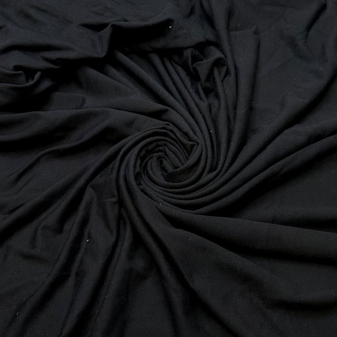 Late Nights Out - French Terry Natural Blend Knit - Black - 1.7M Bundle