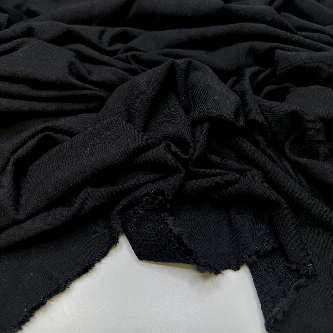 Late Nights Out - French Terry Natural Blend Knit - Black - 1.7M Bundle