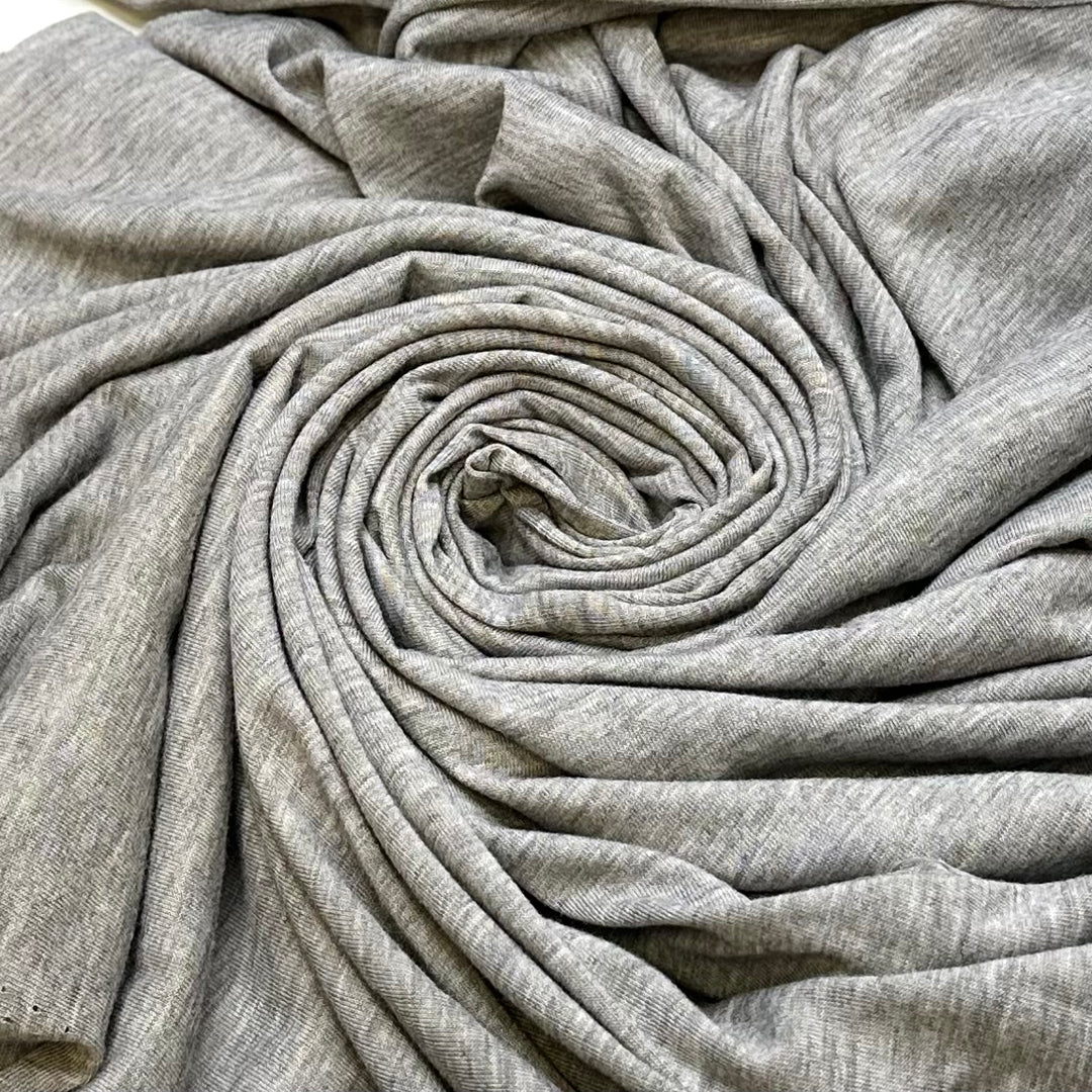 Summer Thunderstorms - Jersey Poly/Lyocell Knit - Light Grey - 1.05M Bundle