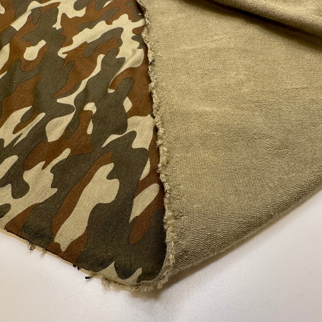 You Can Find Me In The Forest - French Terry Natural Blend Knit - Green/Brown Camo - 2M Bundle
