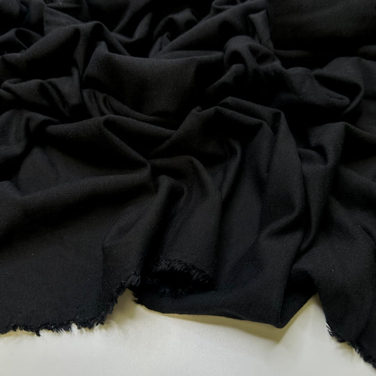 Setting Up My Vacation Responder - French Terry Natural Blend Knit - Black - 1.6M Bundle