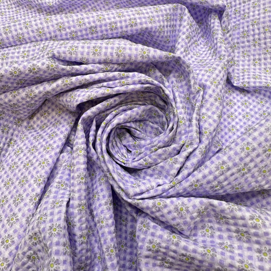 UB - Frolic Through The Field - Cotton/Poly Woven - Light Purple Floral - 1.9M Bundle