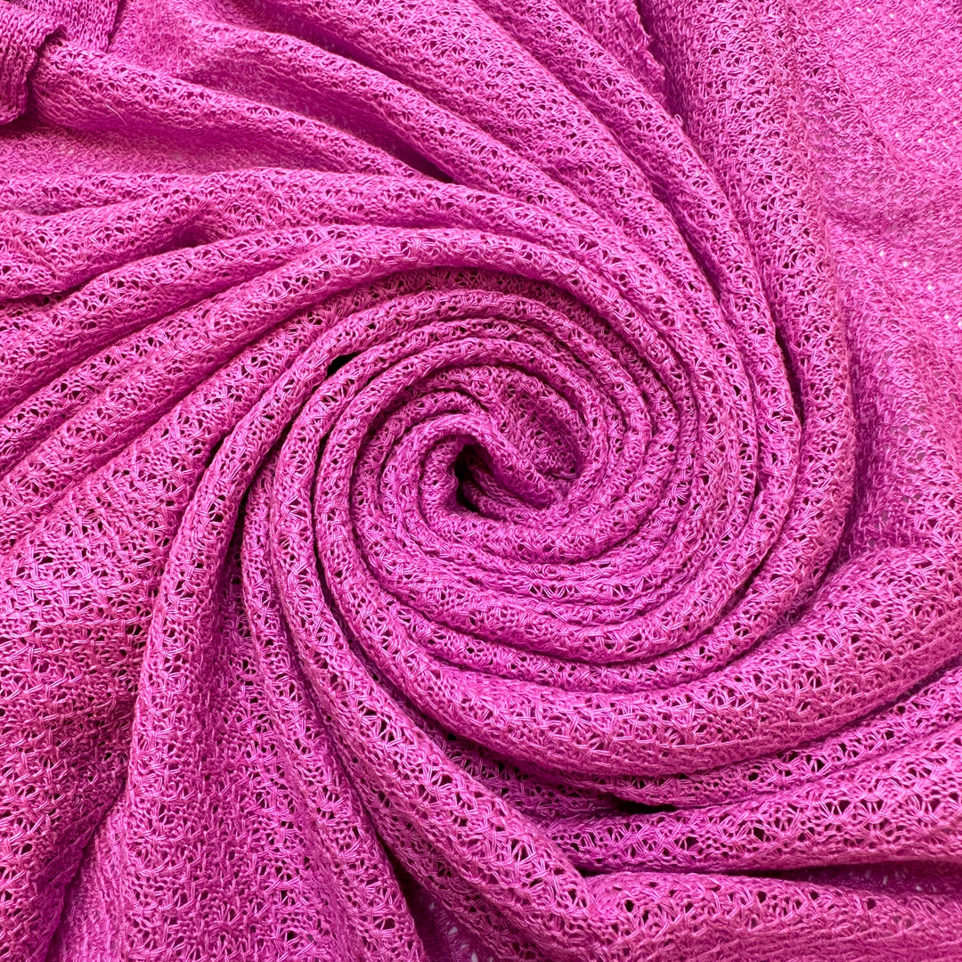 UB - Cotton Candy Art - Polyester Blend Knit - Dark Pink - 1.25M Bundle