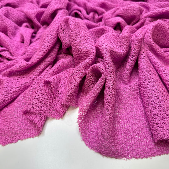 UB - Cotton Candy Art - Polyester Blend Knit - Dark Pink - 1.25M Bundle