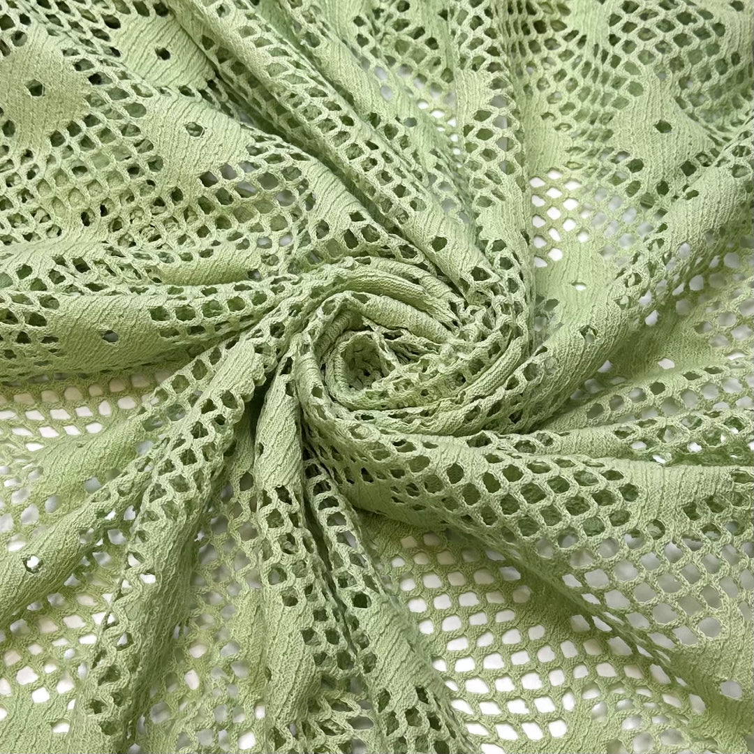 UB - Succulent Garden - Synthetic Blend Knit - Light Green Geometric - 1M Bundle