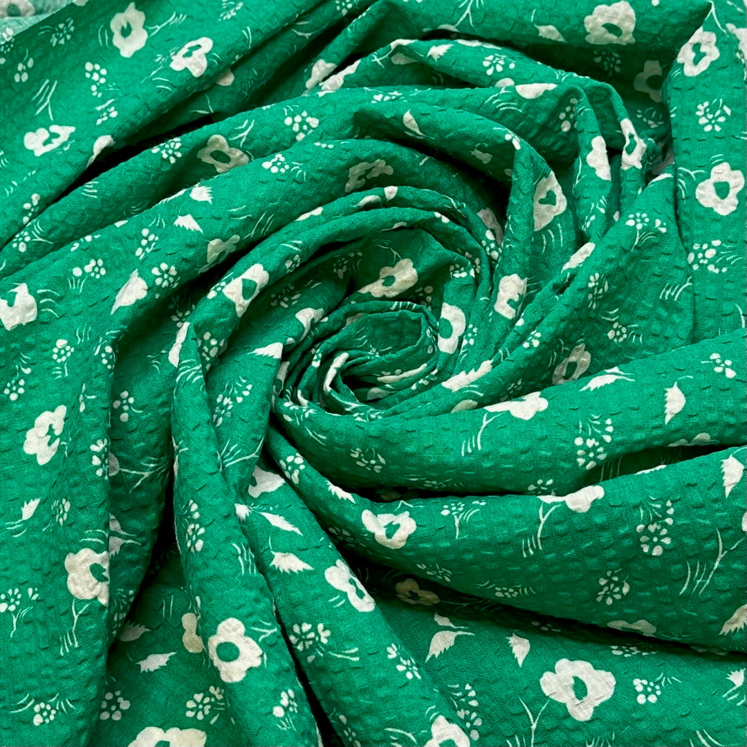 UB - I Want To Be A Florist - Natural Blend Woven - White/Green Floral - 1.55M Bundle