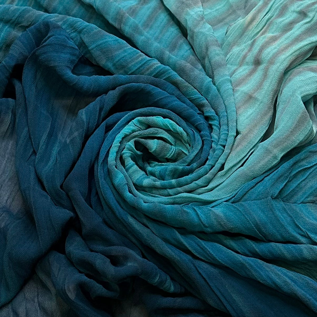 UB - Go With The Flow - Silk Woven - Blue Multi Abstract - 5.4M Bundle