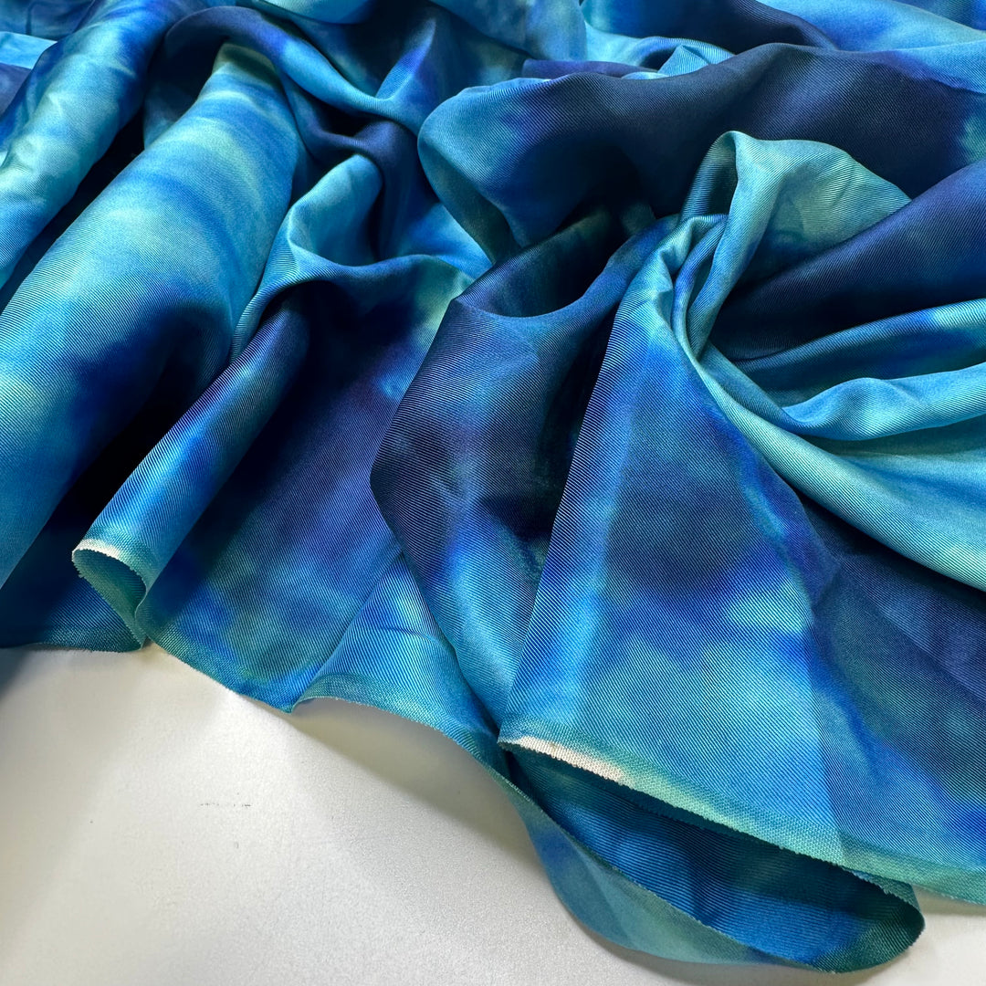 UB - Wedding By The Water - Silk Woven - Blue Multi Abstract - 4M Bundle