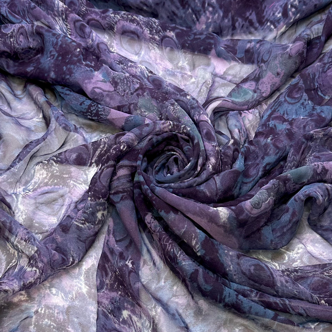 UB - The Neighbours Got A Pet Peacock - Silk Woven - Purple Multi Peacock - 4.4M Bundle