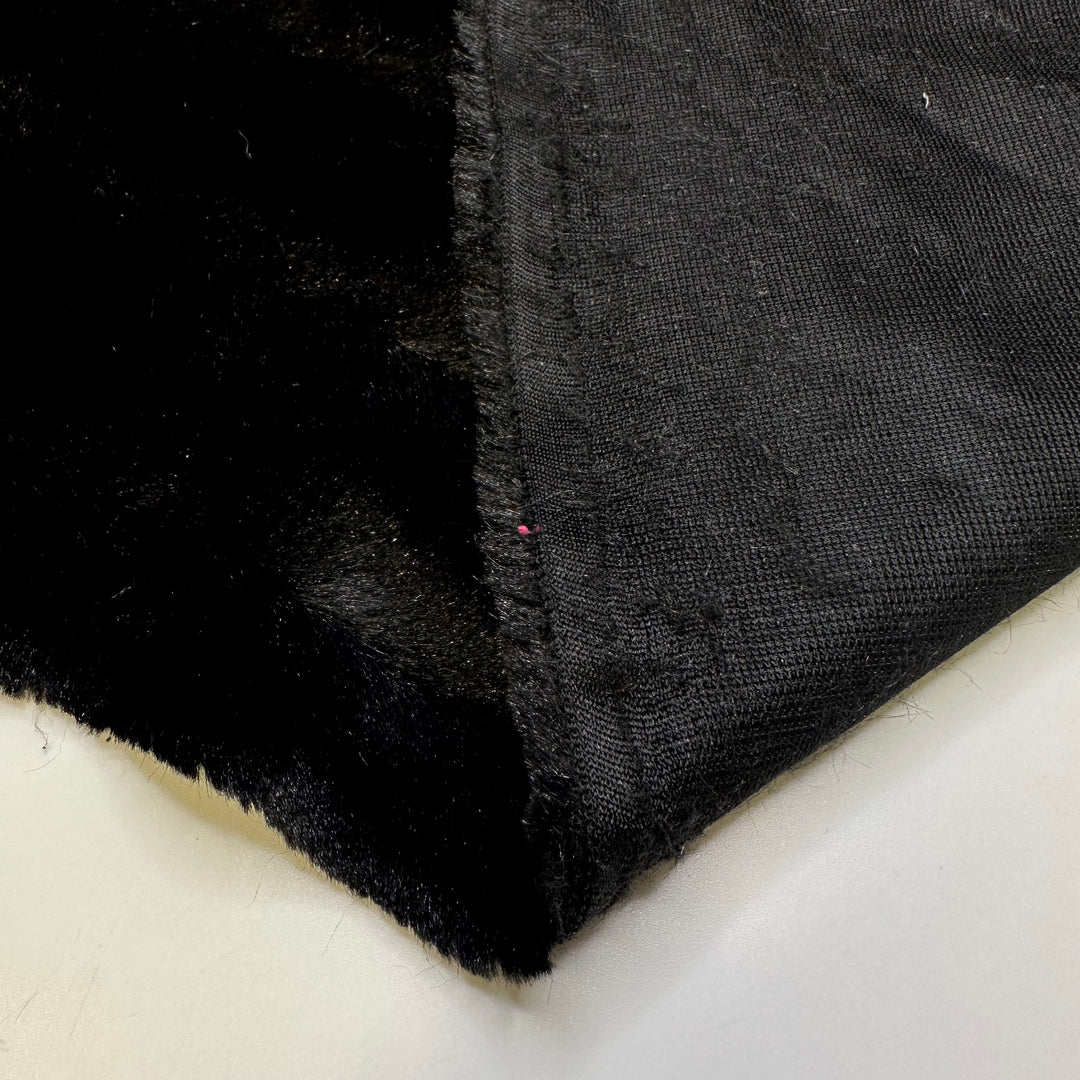UB - Hugging A Bear - Faux Fur Polyester Blend Knit - Black Stripes - 2.3M Bundle