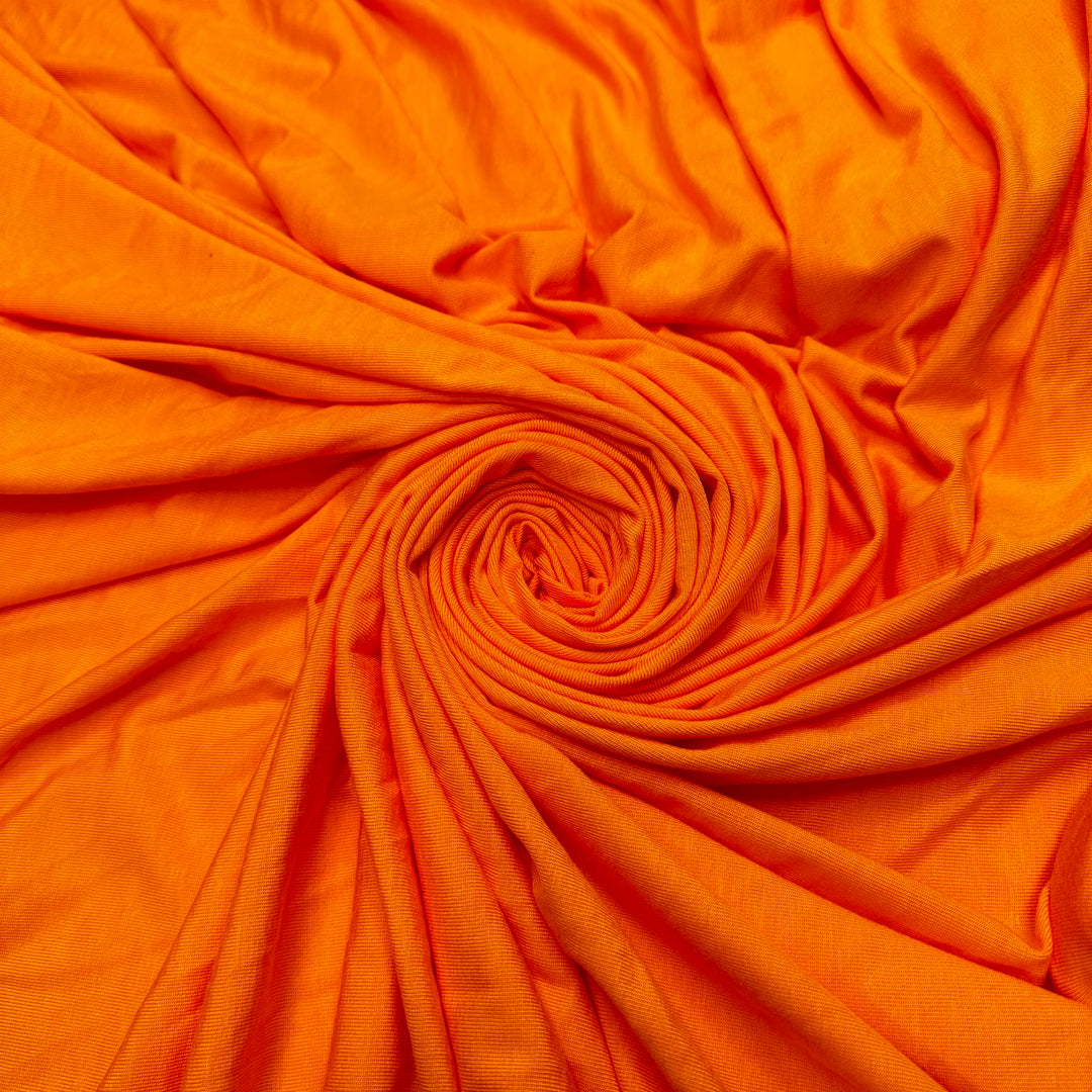 Extra Cheese Please - Jersey Bamboo Blend Knit - Light Orange - 2.5M Bundle