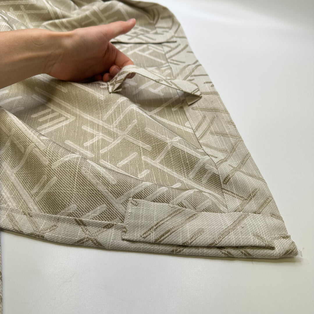 Principals Office Rebranded - Tapestry Weave Polyester Blend Woven - Beige Abstract - 1.3M Bundle