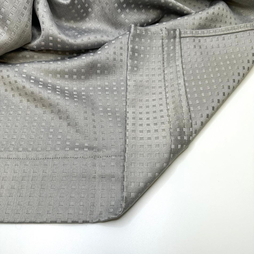 New Maths Set Square - Tapestry Weave Polyester Blend Woven - Silver/Grey Geometric - 1.3M Bundle