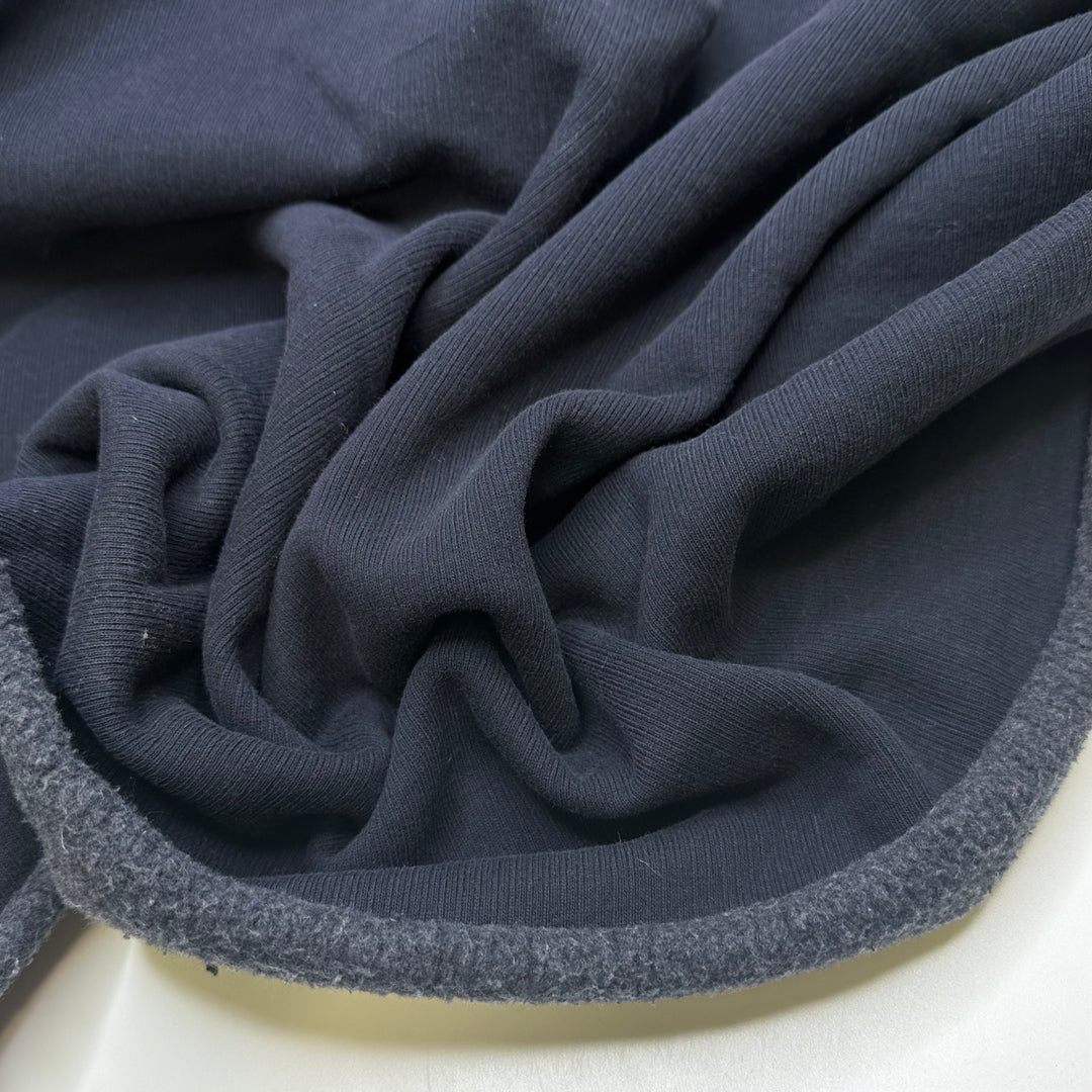 Brand New Jacket - Rib Knit Fleece Cotton Blend Knit - Navy - 0.9M Bundle