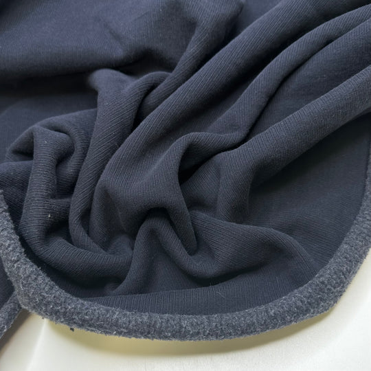 Brand New Jacket - Rib Knit Fleece Cotton Blend Knit - Navy - 0.9M Bundle
