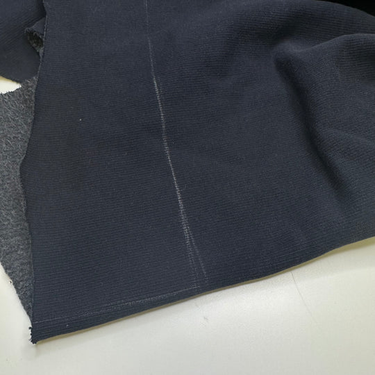 Brand New Jacket - Rib Knit Fleece Cotton Blend Knit - Navy - 0.9M Bundle