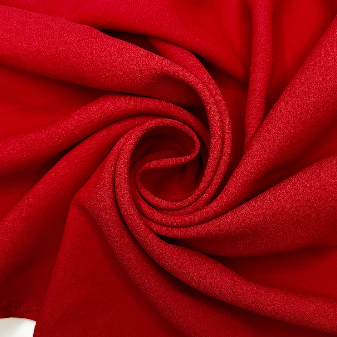Brand New Red Shoes - Crepe Poly Woven - Red - 1.1M Bundle