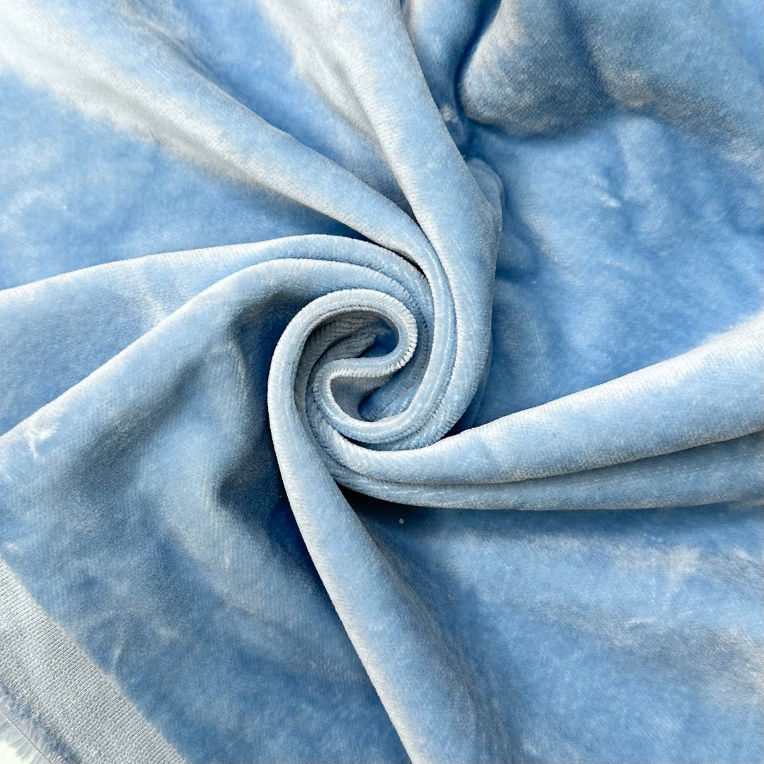 Upgraded Teachers Room - Velvet Cotton Blend Woven - Light Blue - Bundles