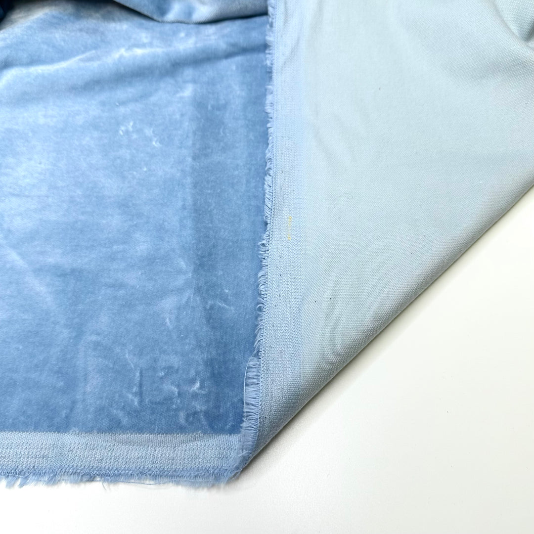 Upgraded Teachers Room - Velvet Cotton Blend Woven - Light Blue - Bundles