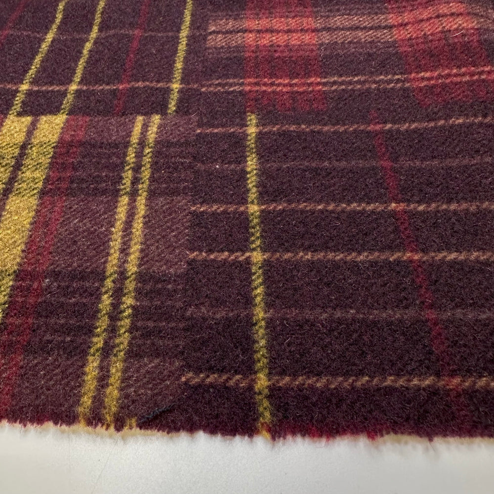 Signing Up For Classes - Wool Woven - Burgundy Multi Plaid - 3M Bundle