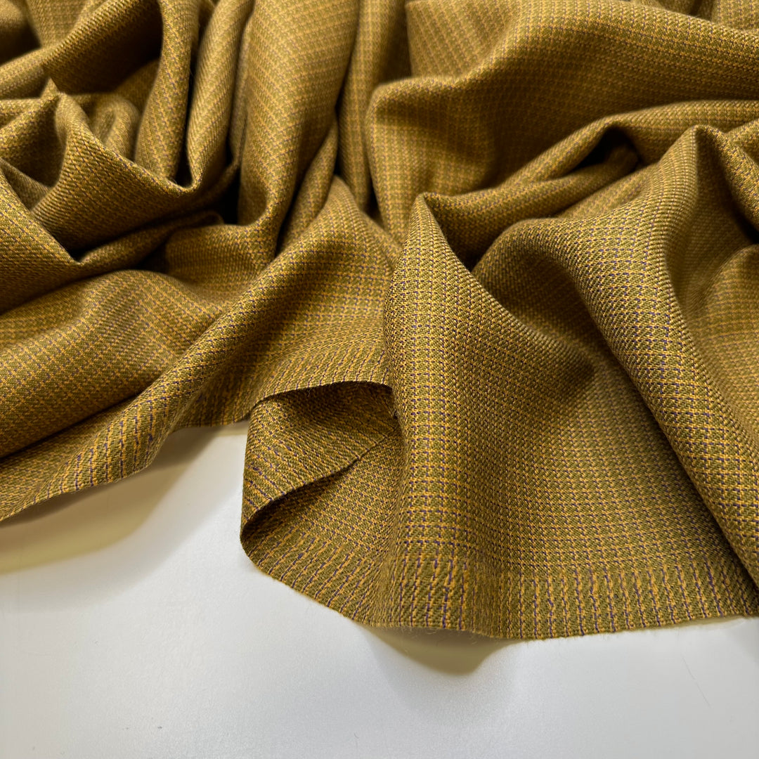 First Day At A New School - Wool Woven - Yellow/Green Geometric - 2M Bundle