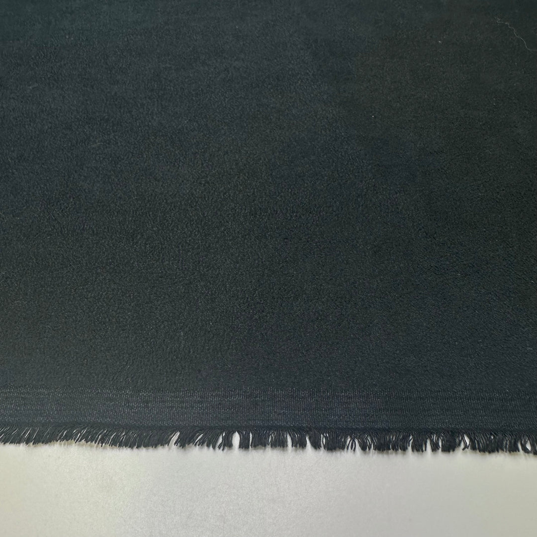 Being Able To Work From Home In Peace - Brushed Moleskin Cotton Woven - Black - 2.4M Bundle