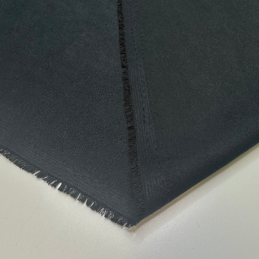 Being Able To Work From Home In Peace - Brushed Moleskin Cotton Woven - Black - 2.4M Bundle