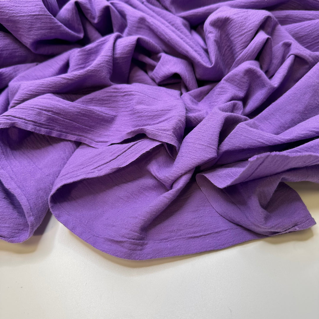 Decorating My School Supplies - Crinkle Cotton Blend Woven - Light Purple - 1.25M Bundle