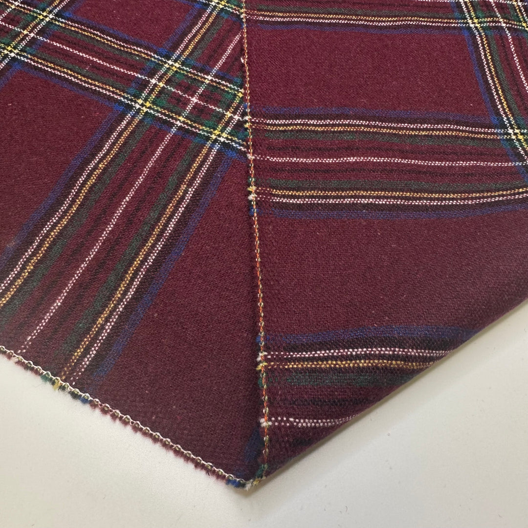 Getting My School Supplies Ready - Wool/Acrylic Woven - Burgundy Multi Plaid - 2.4M Bundle