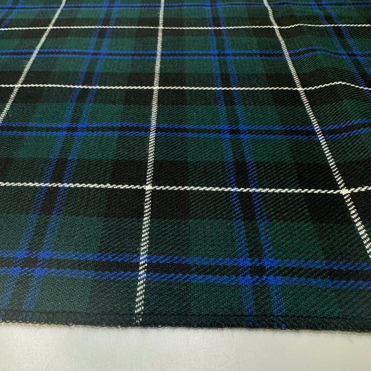 New Clothes For School - Wool Blend Woven - Dark Green/Blue Plaid - 2.7M Bundle
