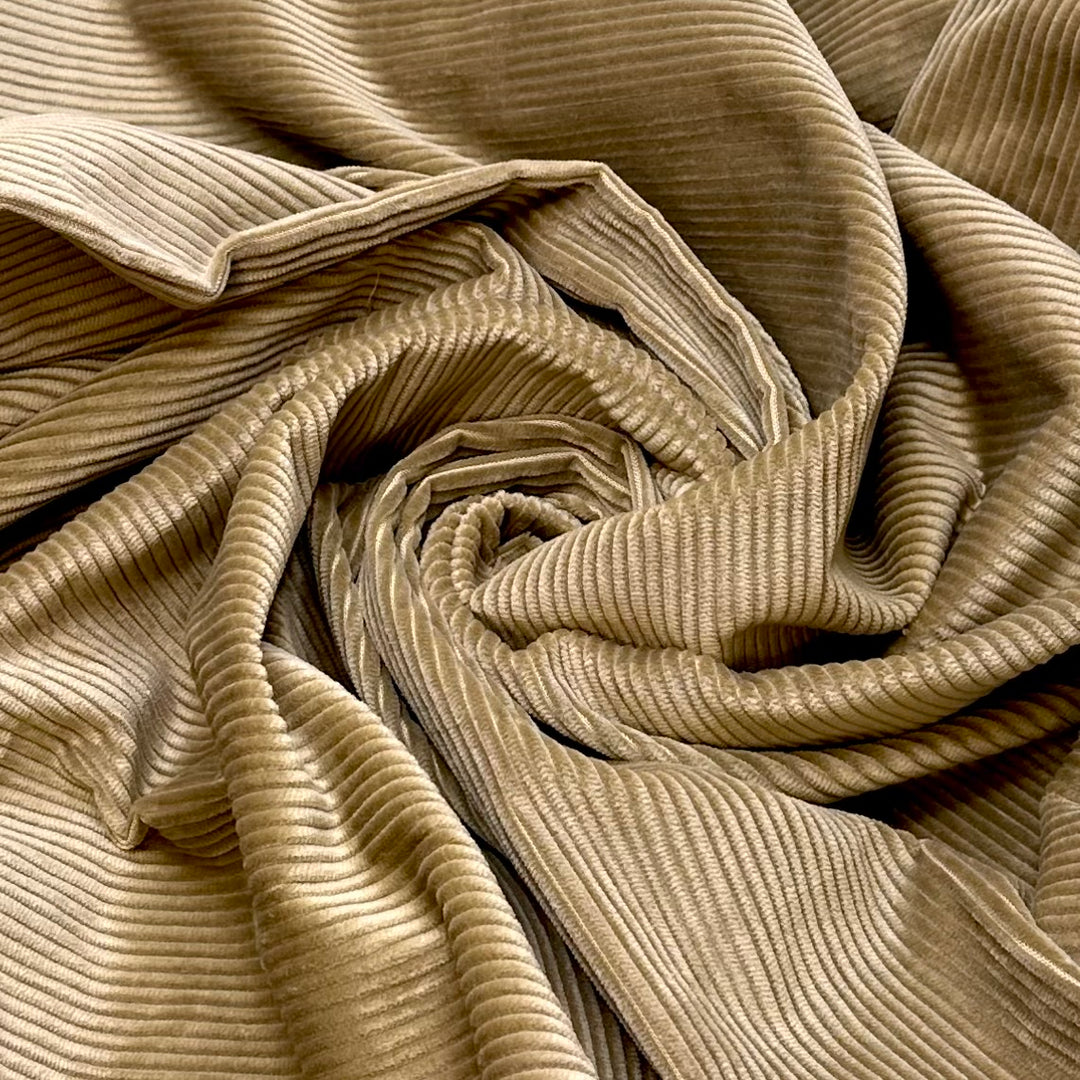 Buying The School Uniform - Corduroy Cotton Blend Woven - Dark Beige - 2.1M Bundle