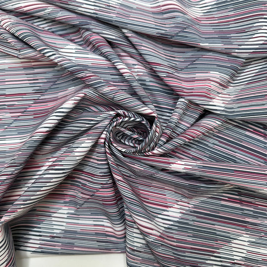 Rave Regalia - Polyester Blend Knit - Pink/White Abstract - Bundles