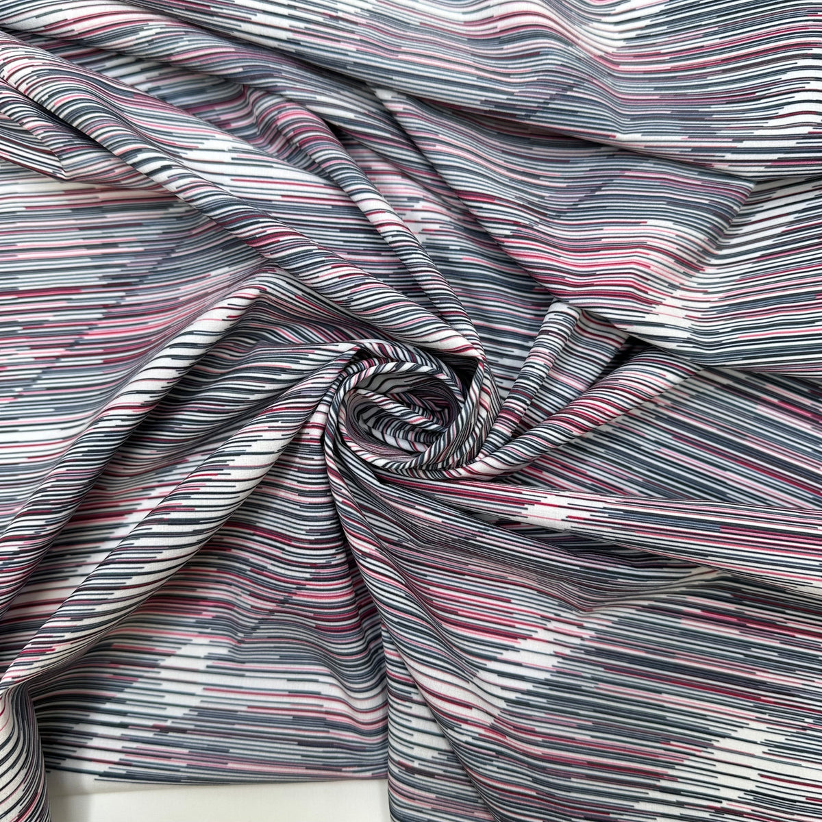 Rave Regalia - Polyester Blend Knit - Pink/White Abstract - Bundles