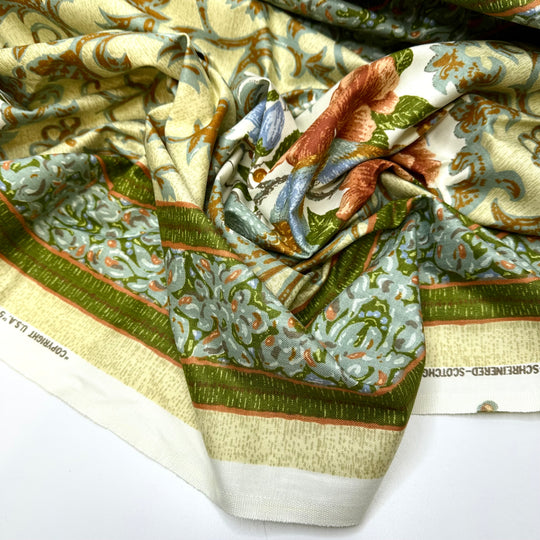 Time For A Ball - Pre-shrunk Cotton Woven - Multi Floral Border - Bundles