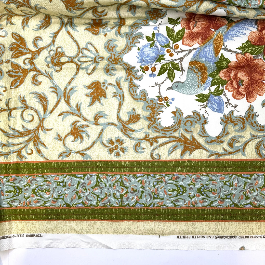 Time For A Ball - Pre-shrunk Cotton Woven - Multi Floral Border - Bundles