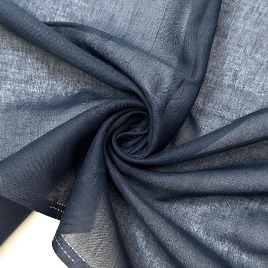 Staying Cool In The Sun - Cotton Blend Woven - Grey/Navy - 1.3M Bundle